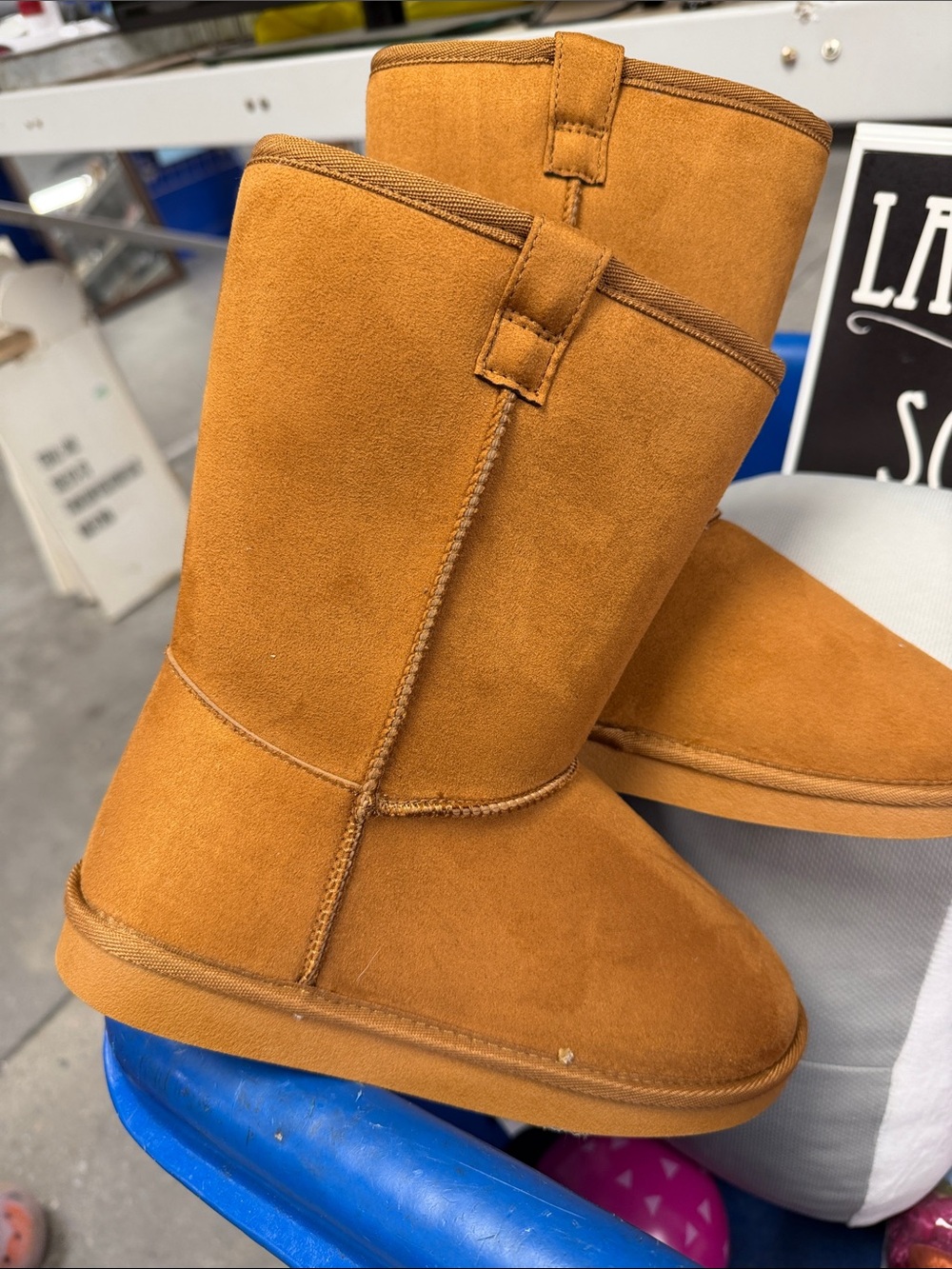 Classic Tall Shearling-Lined Boots - Chestnut